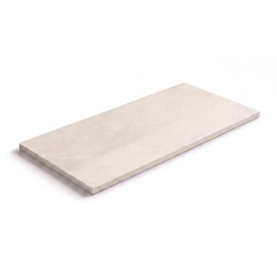 Beton wit werkblad 1200 x 710 mm voor wasmachinekast met betonlook afwerking.